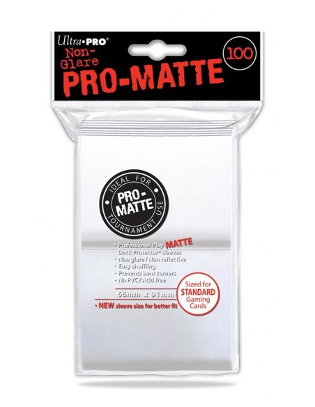 Sleeve Pro Matte White 100. (66x91 mm)