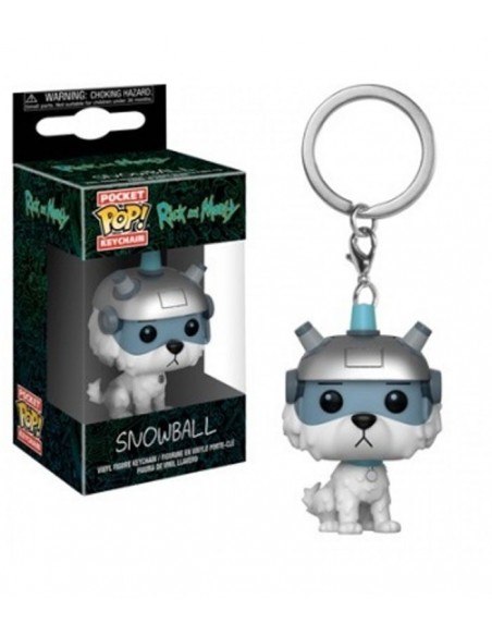 Keychain Pop  Snowball. Rick and Morty