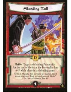 Standing Tall  - Battle : Target a defending Personality. For the rest of the turn, the Personality has +4F while alone in a def