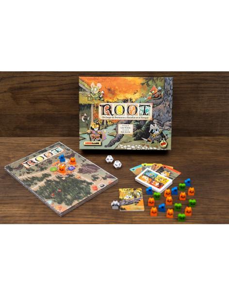 Root. Juego de Mesa  - Juego de aventura asimétrico en el que los jugadores se enfrentan por el dominio de un bosque poblado por 2