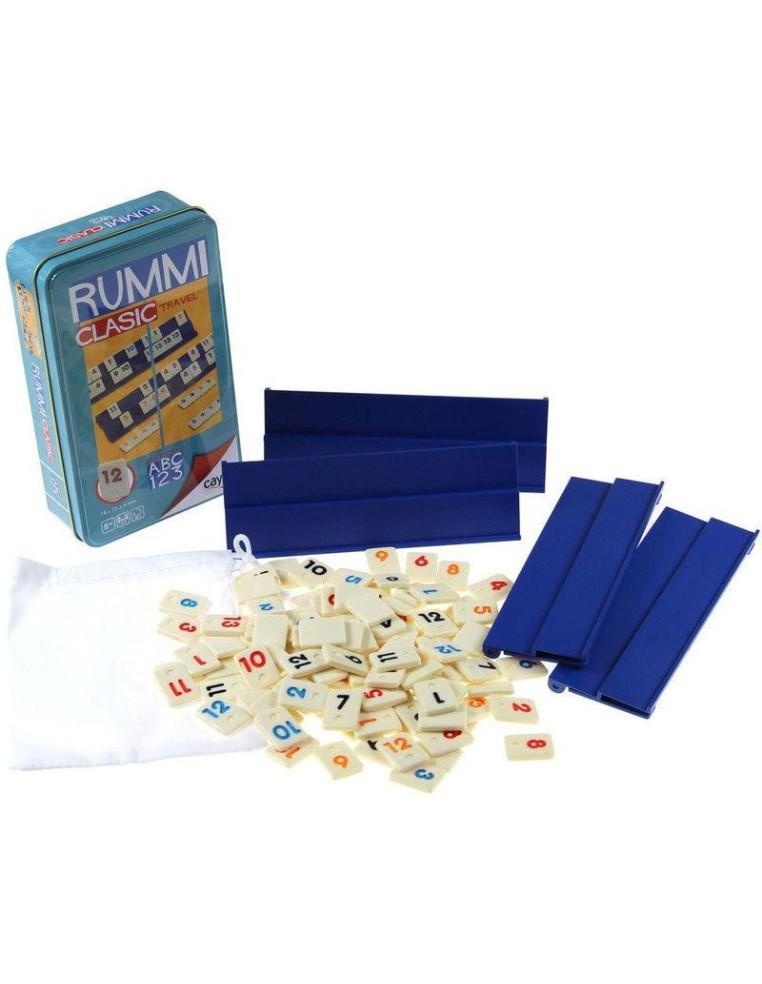 Rummi Classic Travel  -  JUEGO RUMMI CLASIC VIAJE CAJA METAL. Juego de mesa clásico ru mmi presentado en caja metálica en versió