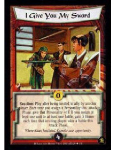 I Give You My Sword - Reaction: Play after being invited to ally by another player. Each time you assign a Personality this Att