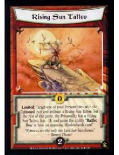 Rising Sun Tattoo - Limited: Target one of your Personalities with the Tattooed trait and without a Rising Sun Tattoo. For the
