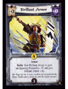 Brillant Armor - Armor Battle: Bow Brilliant Armor to give an opposing Personality -2F and give Brilliant Armor +2C.