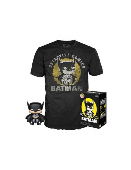 Pop Batman y Camiseta Batman Talla L