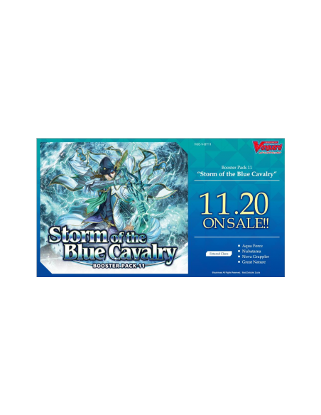 Storm of the Blue Cavalry: Caja de sobres (16)  - Featuring 5 VRs (Vanguard Rare)!　"Marine General of Heavenly Silk, Lambros", "
