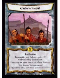 Entrenchment  - Fortification Personalities and Followers gain +2F while defending this Province. Units may not move into or out