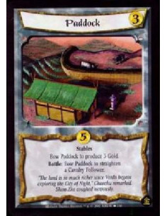 Paddock - Stables Bow Paddock to produce 3 Gold. Battle: Bow Paddock to straighten a Cavalry Follower. ?The land is so much ric