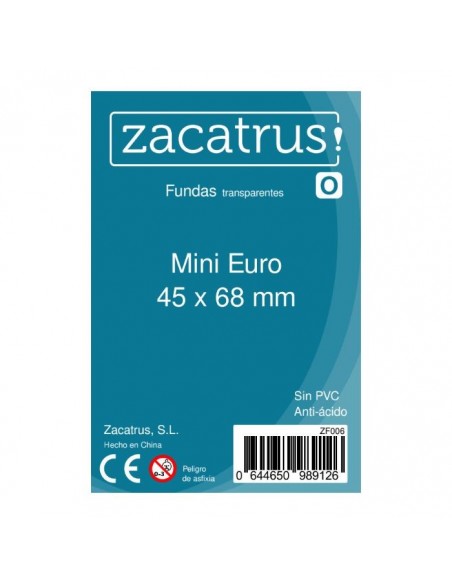 Fundas Zacatrus Mini Euro (45x68 mm) (55 uds)