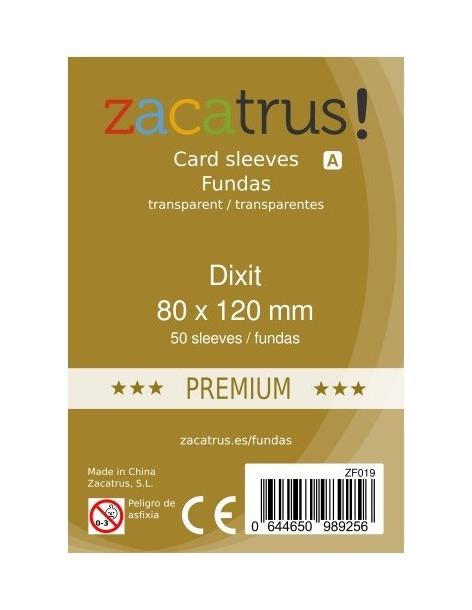 Fundas Zacatrus Dixit Premium (80x120mm) (50)  - 150 fundas gruesas tamaño 80x120 milímetros