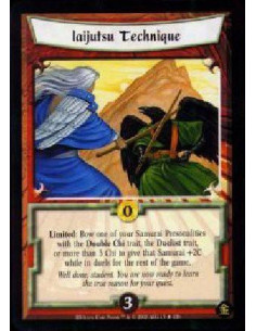 Iaijutsu Technique FOIL  - Limited: Bow one of your Samurai Personalities with the Double Chi trait, the Duelist trait, or more 