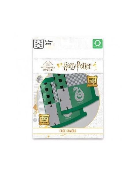 Pack 2 x Mascarilla reutilizable Slytherin. Harry Potter  -  2