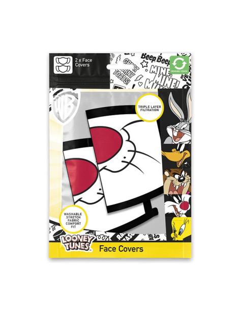 Pack 2 x Mascarilla reutilizable Silvestre. Looney Tunes  -  2