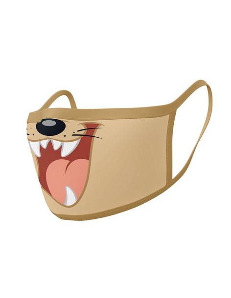 Pack 2 x Mascarilla reutilizable Taz - Diablo de Tasmania. Looney Tunes  - 