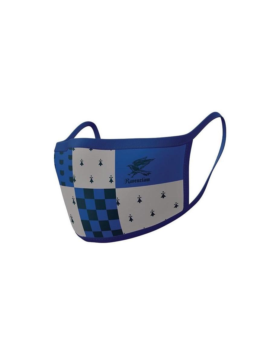 Pack 2 x Mascarilla reutilizable Ravenclaw. Harry Potter  - Paquete con 2 mascarillas reutilizables para Adultos