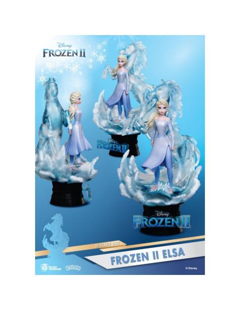 Figura de Elsa 18cm*. Diorama Frozen II  - Altura aproximada de la figura sobre la peana 15 cm 2