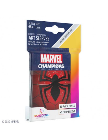 Fundas Spiderman. Marvel Champions. 66x91mm (50)