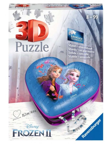 Frozen II Heart Shaped 3D Puzzle, 60 pieces