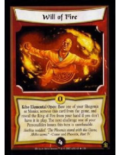 Will of Fire FOIL (Signed by Steve Snyder)  - Kiho Elemental Open: Bow one of your Shugenja or Monks, remove this card from the 