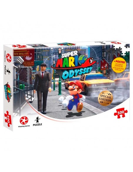 Puzzle Super Mario Odyssey. New Donk City. 500 piezas