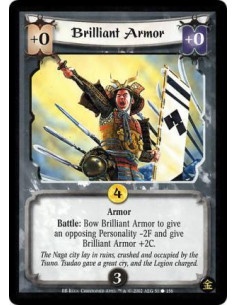 Brilliant Armor (Signed by Christopher Appel)  - ArmorBattle: Any number of times per turn, bow this card and target an enemy Pe
