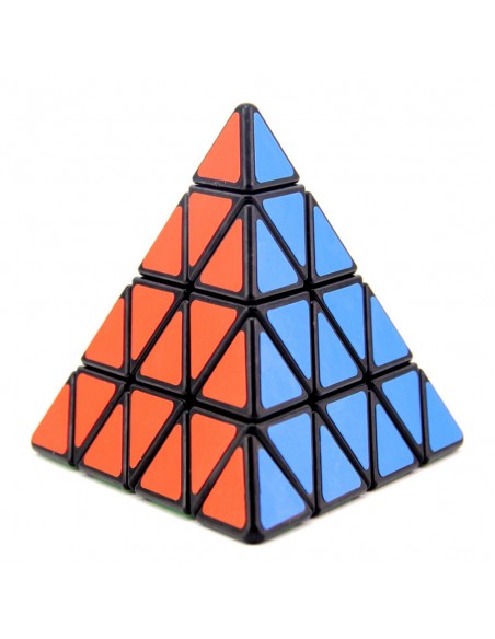Pyraminx 4x4x4 Black Body. SengSo