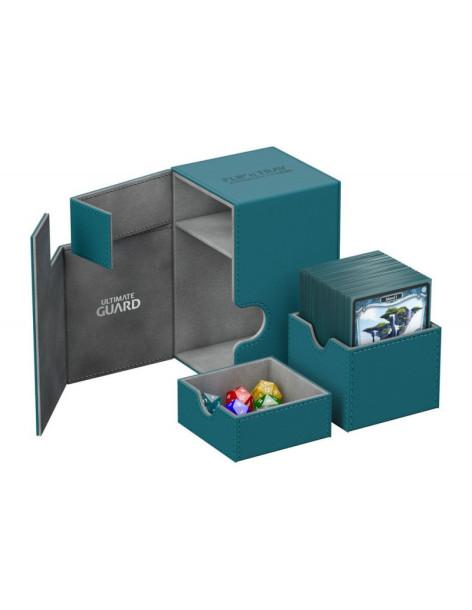 Flip'n'Tray Deck Case 80+ Tamaño Estándar XenoSkin Azul Gasolina. Ultimate Guard  - 