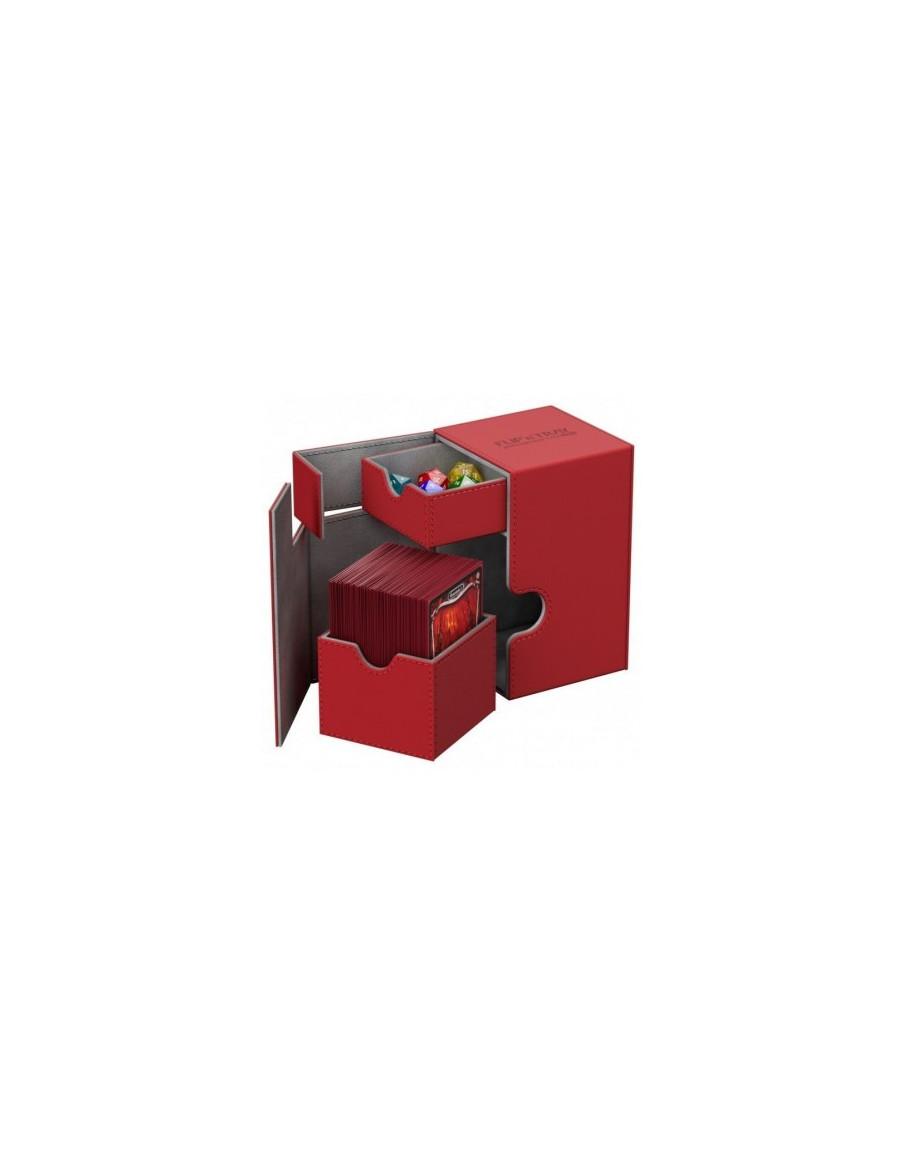 Flip'n'Tray Deck Case 100+ Tamaño Estándar XenoSkin Rojo. Ultimate Guard  - 