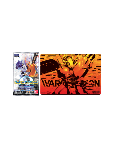 Digimon Play-mat Wargreymon + Battle of Omni Booster