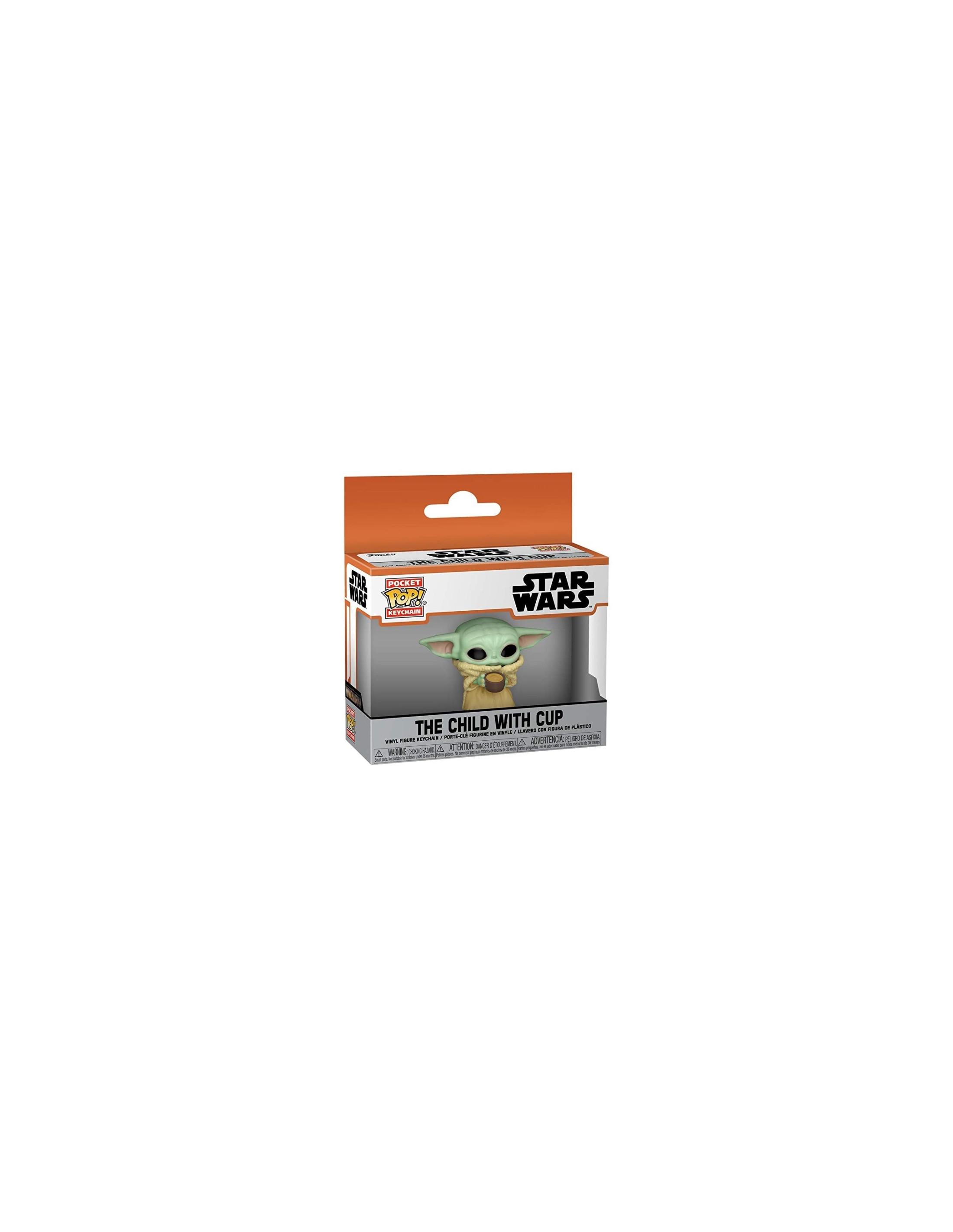 Llavero Pop The Child With Cup Baby Yoda The Mandalorian Star Wars