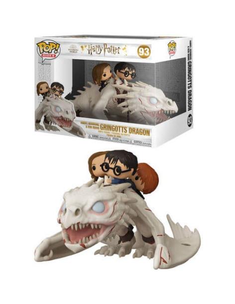 Funko Pop. Harry, Ron and Hermione on Gringotts´Dragon. Harry Potter  - 