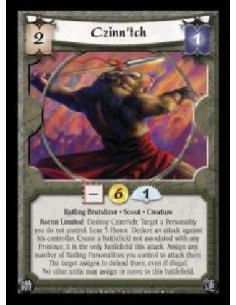 Czinn'tch (Español)  - Ratling Brutalizer · Scout · Creature. Recon Limited: Destroy Czinn'tch: Target a Personality you do not