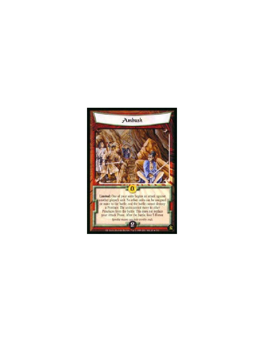 Ambush FOIL (Idioma Aleman)  - Limited: Declare an additional Attack Phase. Target one of your units that can legally assign to 