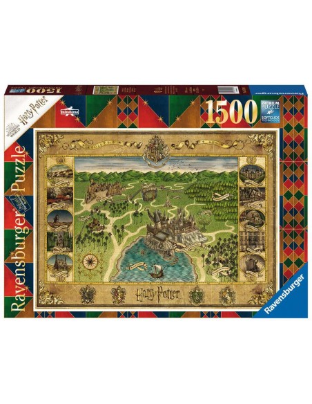 Puzzle Hogwarts Map. Harry Potter 1500 Pieces