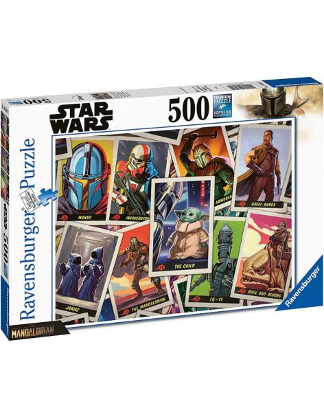Puzzle The Mandalorian Tarjetas de Personajes 500 Piezas  -