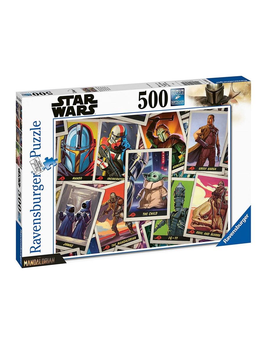Puzzle The Mandalorian Tarjetas de Personajes 500 Piezas  - 