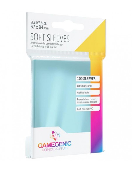 Gamegenic Soft Sleeves 67x94mm (100)