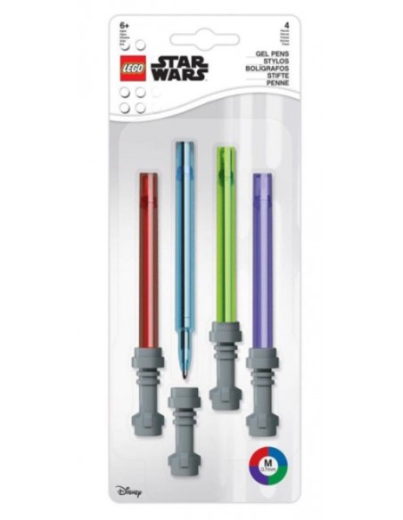 4 Gel Pens Light Saber. Star Wars