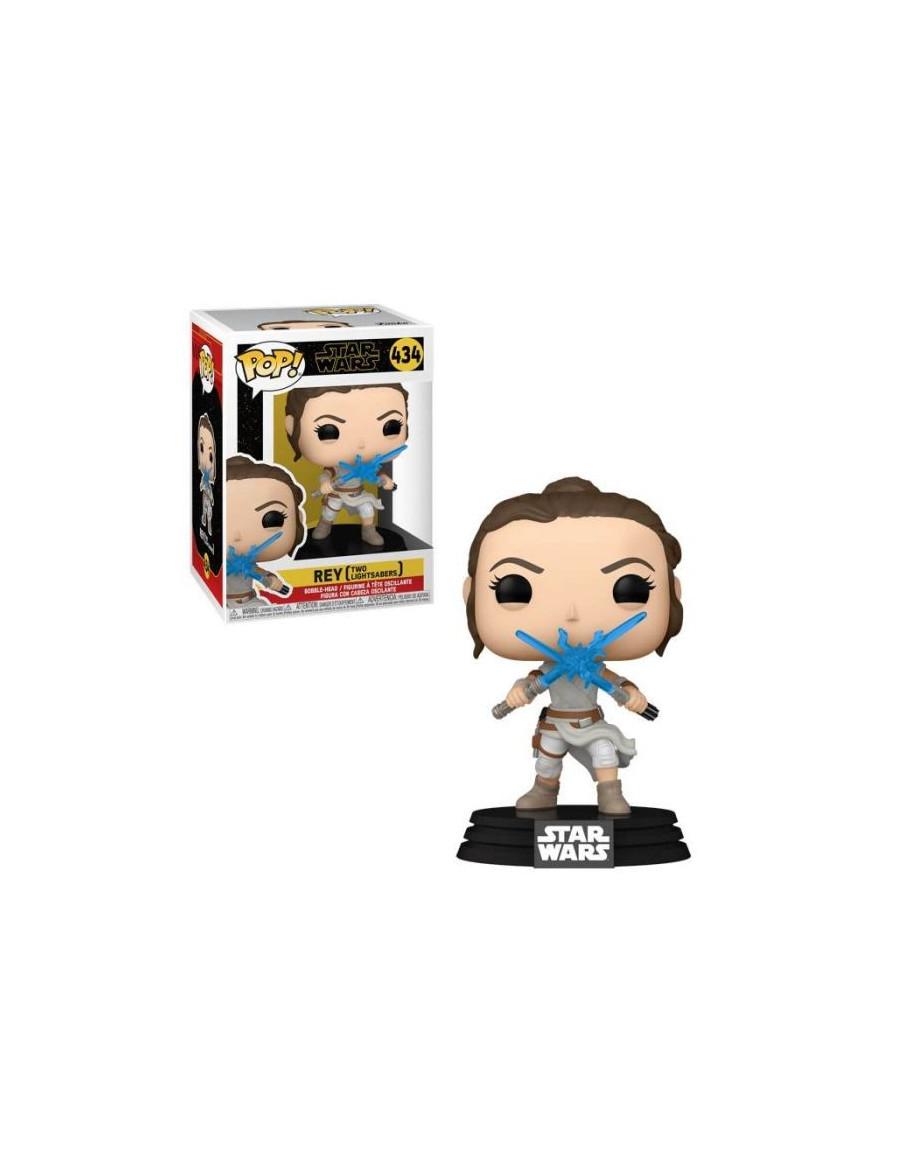 Funko Pop. Rey con dos espadas láser. Star Wars