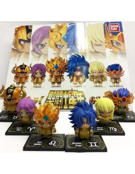Figure Set Saint Seiya s01 Gachapon  - Saint Seiya figures series 01 Gachapon. Random loot(Taurus Aldebaran, Aries Mu, Leo Aioli