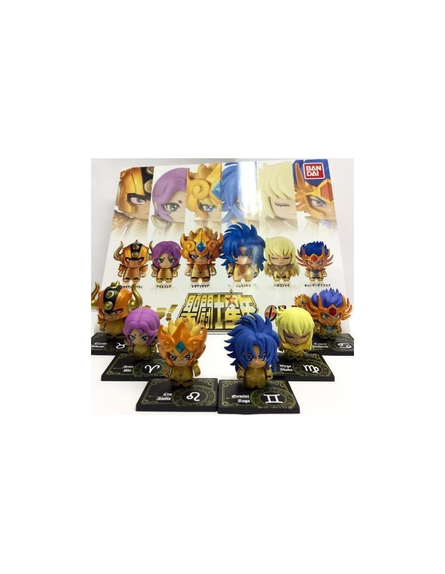Figure Set Saint Seiya s01 Gachapon  - Saint Seiya figures series 01 Gachapon. Random loot(Taurus Aldebaran, Aries Mu, Leo Aioli