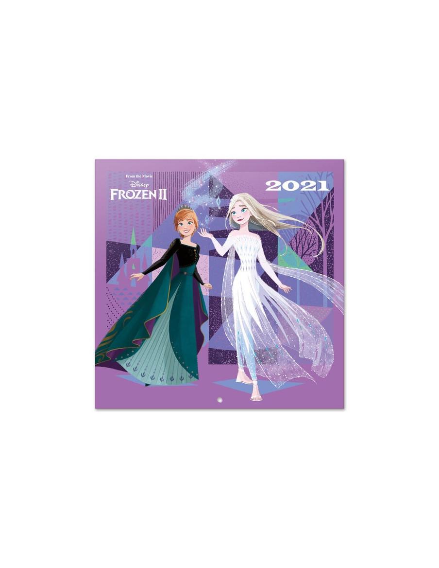 Calendario Frozen 2021  - Calendario 2021 30X30 Disney Frozen. Desde Enero 2021 a Diciembre 2021 (12 meses), cuenta con espacio 