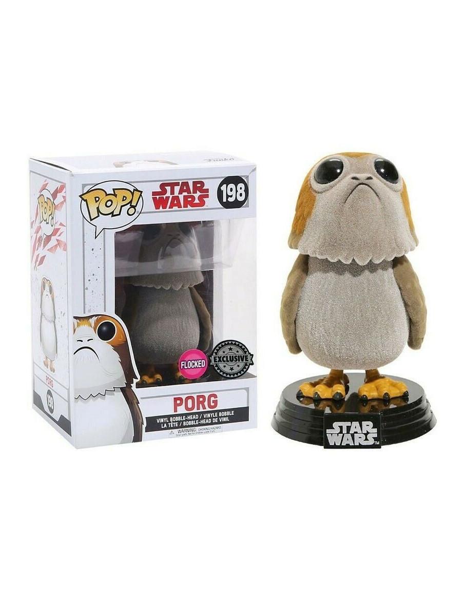 Funko Pop. Porg. Flocked Exclusive 198  - 