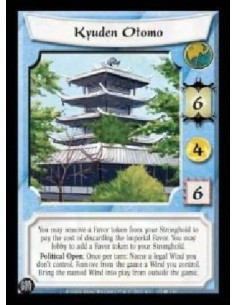 Kyuden Otomo (Español)  - You may remove a Favor token from your Stronghold to pay the cost of discarding the Imperial Favor. Yo