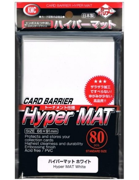 KMC Hyper Mat White Sleeves 66x91 (80)