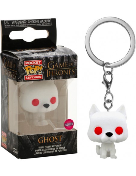 Keychain Pop Ghost Flocked. Special Edition. Game of Thrones
