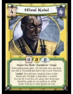 Hitomi Kobai Exp FOIL  - Dragon Clan Monk · Experienced · Unique. Kobai permanently gains +2F after each time you bring into pla
