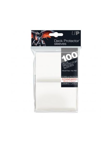 Fundas Ultra Pro Blancas Gloss Tamaño Standard (66x91mm) (100)
