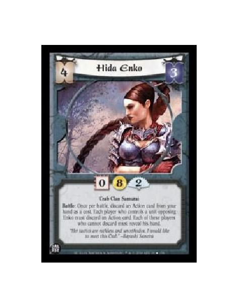 Hida Enko FOIL (Idioma Francés)  - Crab Clan Samurai Battle: Once per battle, discard an Action card from your hand as a cost. E
