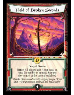 Field of Broken Swords - Delayed Terrain Battle: All players gain Honor equal to twice the number of opposed Samurai they cont
